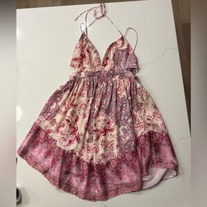 Free People Floral Cut Out Dress